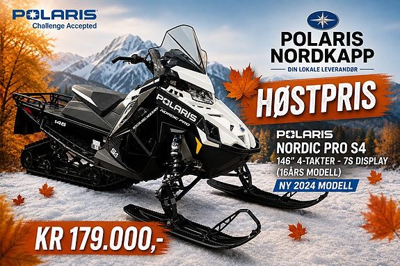 Polaris Nordic Pro S4 146" 4-Takter -7S Display 2024
