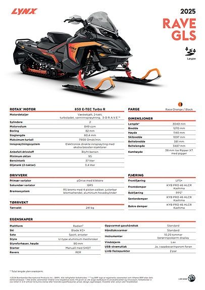 Lynx RAVE GLS 850 TurboR 2025 — 3