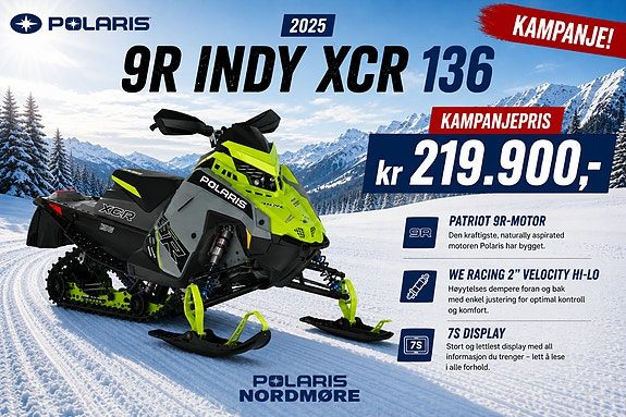 Polaris 9R INDY XCR 136 - KAMPANJE! 2025
