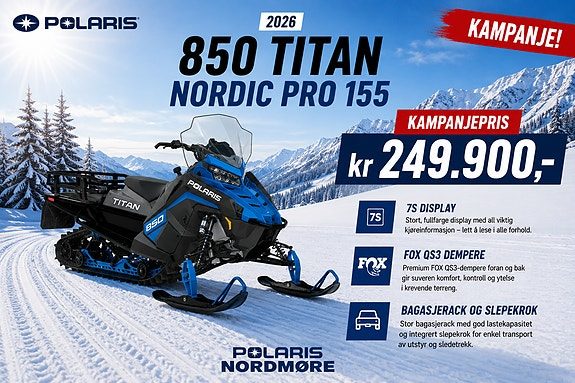 Polaris 850 Titan Nordic Pro 155 - Kampanje! 2026